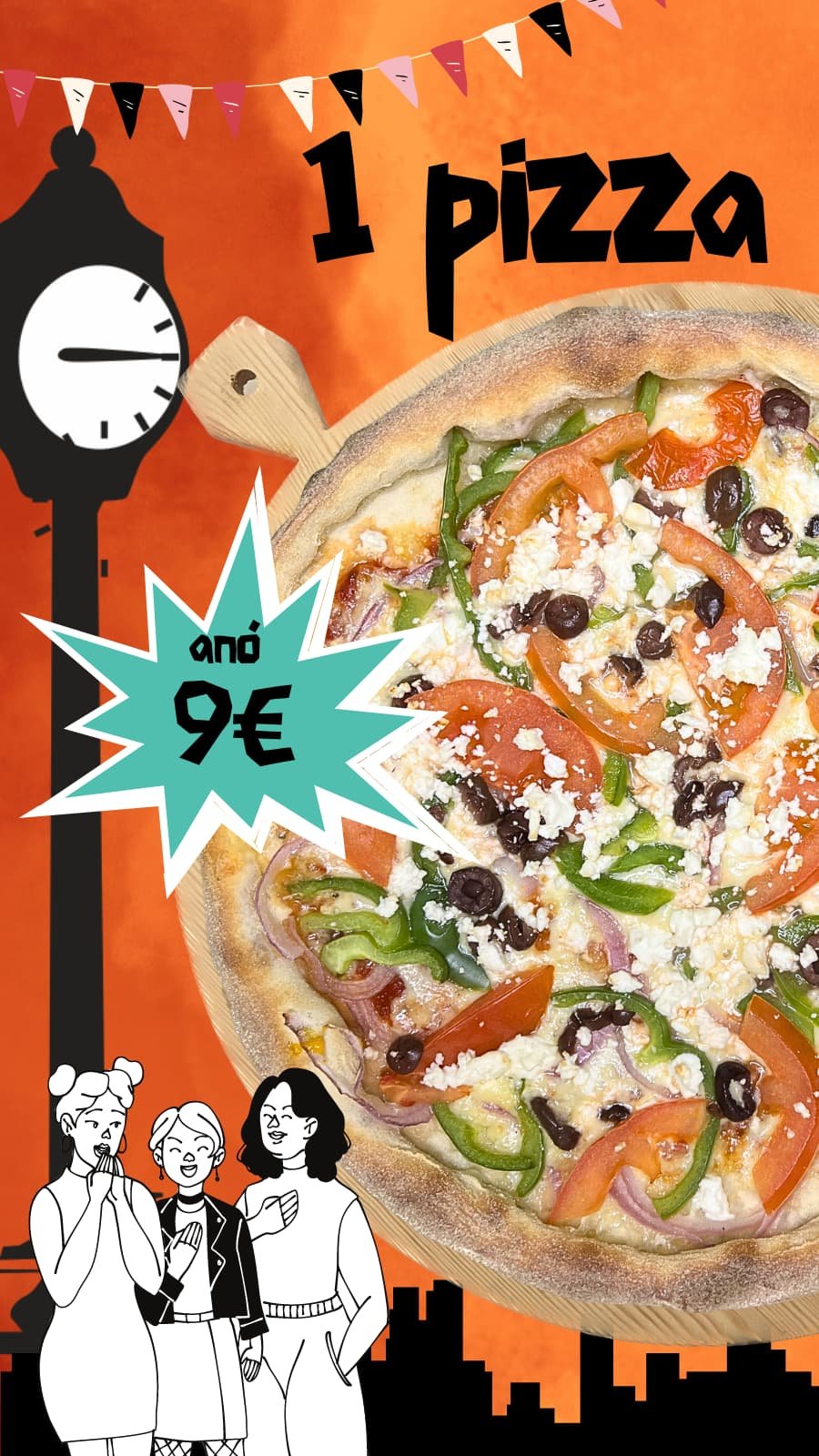 Προσφορά IQ Pizza — Πίτσα από 9 ευρώ