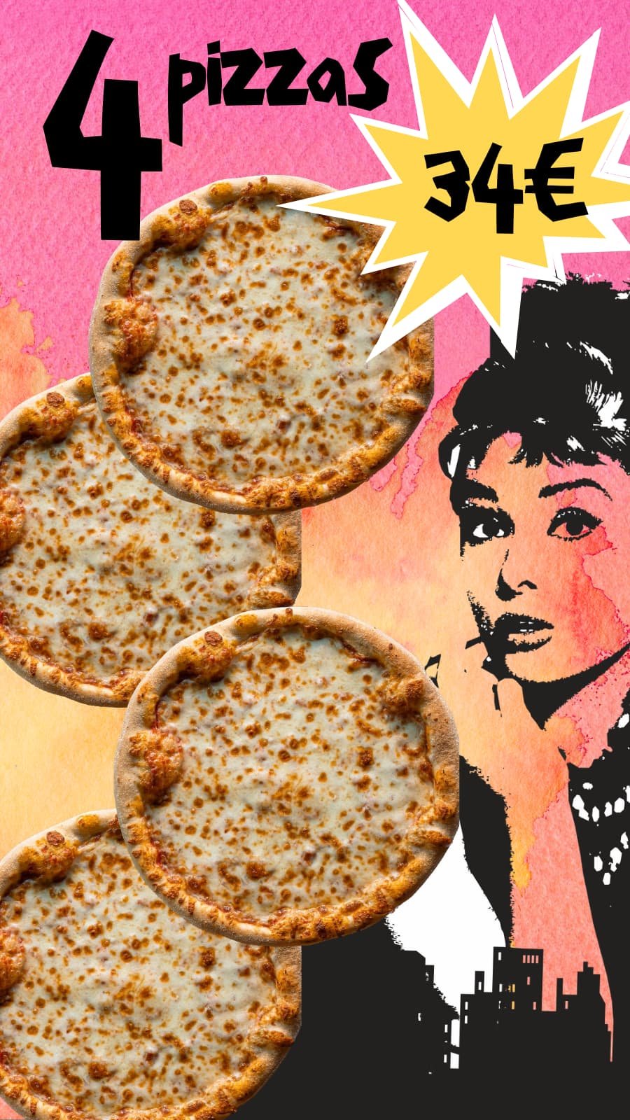 Προσφορά IQ Pizza — Τέσσερις πίτσες